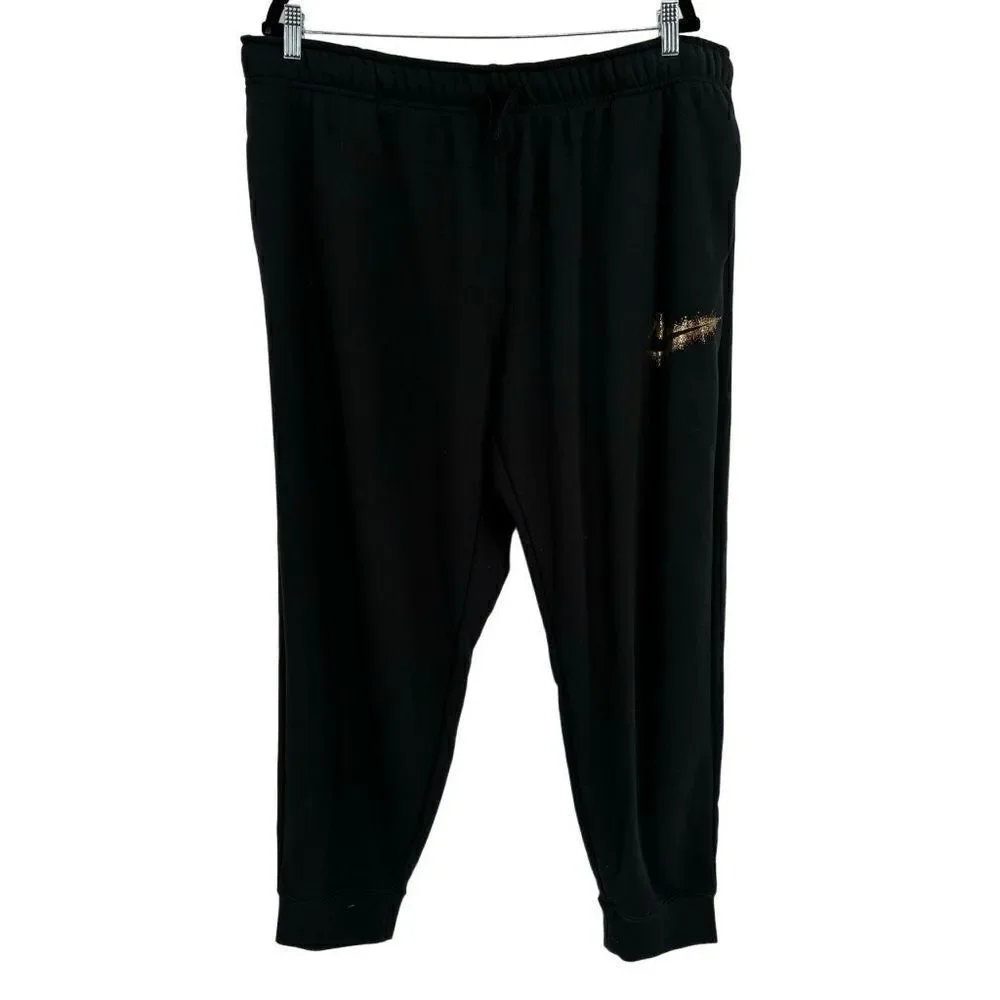 Nike Standard Fit Mid Rise Sweatpants Black‎ Women’s 1X NWT